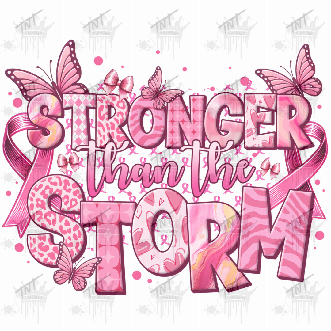 Stronger than the Storm: Breast Cancer Awareness T-shirt