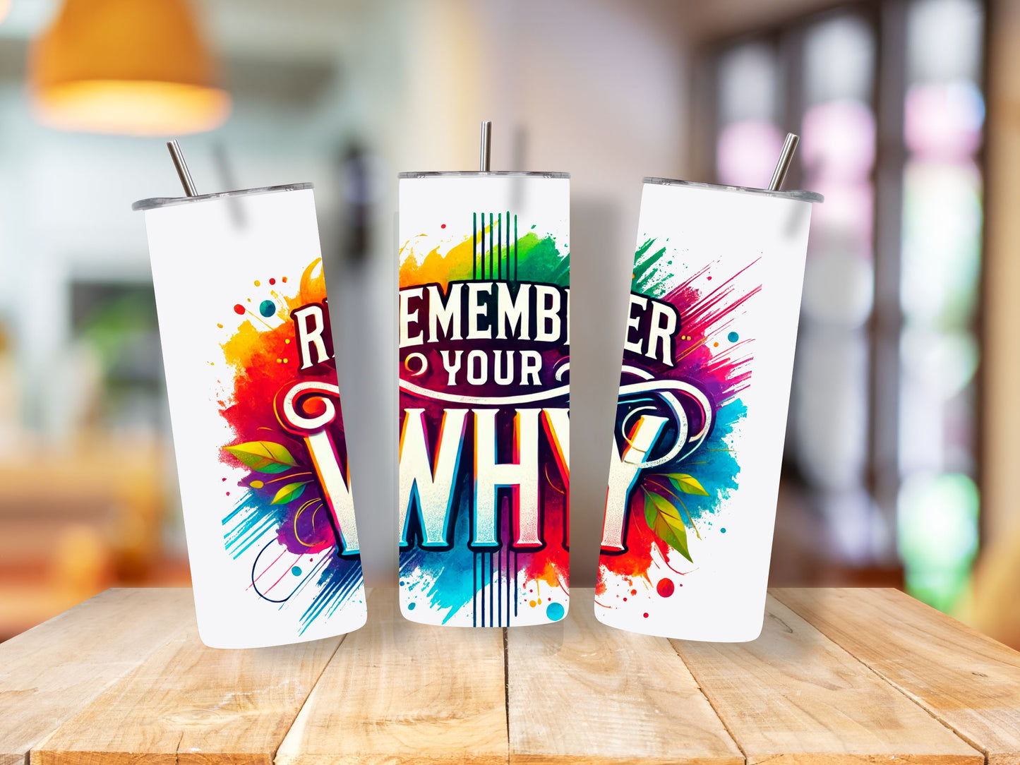 "Remember Your Why" Tumbler – 20 oz. Steel