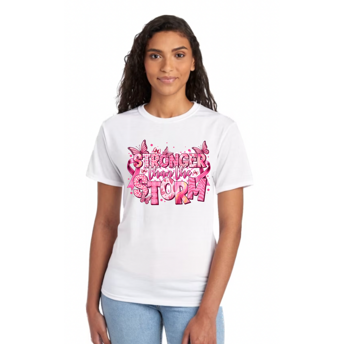 Stronger than the Storm: Breast Cancer Awareness T-shirt