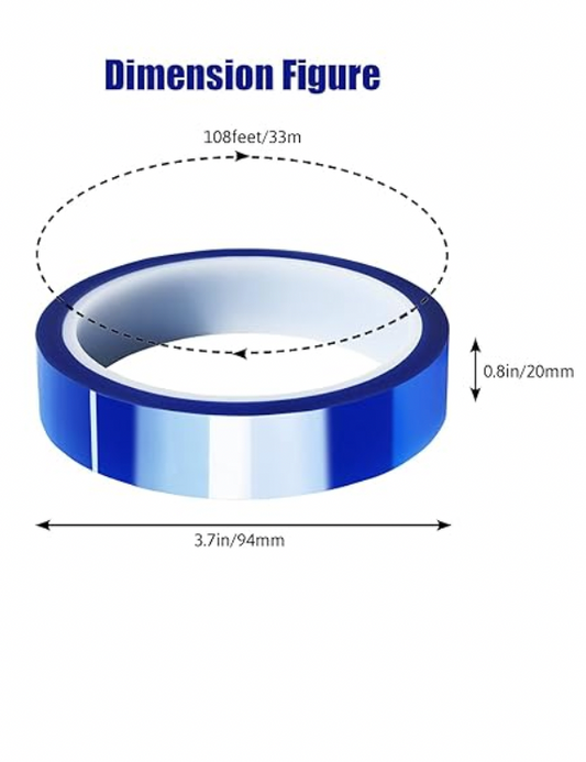 Blue Heat Tape High Temperature Heat Resistant Tape